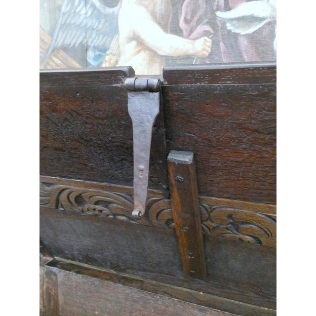 Early 17th Century English Oak Coffer Chest, 1630 For Sale - Image 13 of 18