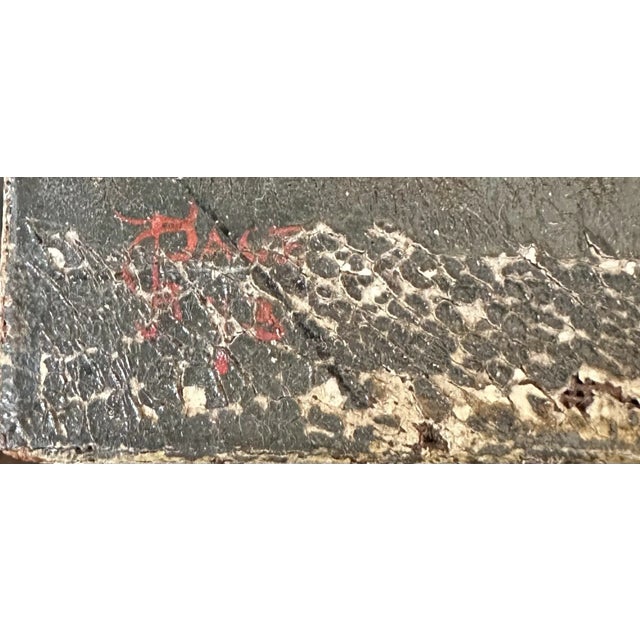 Cerulean Antique Reproduction Painting of Annie M Snyder’s Elizabethan Lovers C. 1852-1927. For Sale - Image 8 of 12