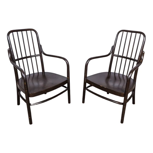 Set of A 63/F Armchairs by Josef Frank from Thonet, 1930s For Sale
