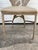 Vintage Hollywood Regency Era Banana Leaf Cast Aluminum Chairs 3 Pieces For Sale - Image 16 of 17
