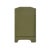 Worlds Away Matthew Izzo Home Kilmer Matte Olive Green Lacquer Six Drawer Rounded Edge Chest With Brass Beetle Knobs For Sale - Image 4 of 5