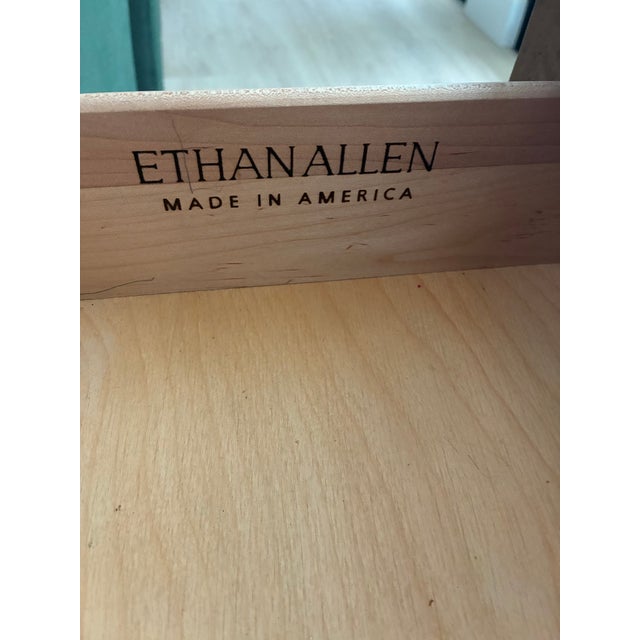 Ethan Allen Wood Coffee Table and End Table With Drawers For Sale In Naples, FL - Image 6 of 11