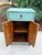 Wood Distressed Turquoise One Drawer Small End Table Nightstand Cabinet For Sale - Image 7 of 12