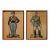 Prints French Soldiers Antique - A Pair, Framed For Sale