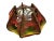 1970s Vintage String Art Pendant, Wood, Cotton in Orange/Red, Green, Yellow, 1970s For Sale - Image 5 of 9