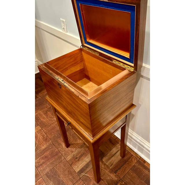 Chestnut Alfred Dunhill Mahogany Cigar Humidor on Stand, London For Sale - Image 8 of 10