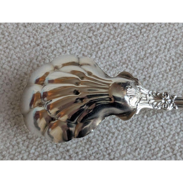 Early 20th Century Whiting "King Edward" Sterling Silver Jam/Sugar Spoon, 1901 For Sale - Image 10 of 16