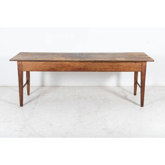 Large 19th Century English Vernacular 2 Plank Work Table For Sale - Image 16 of 17