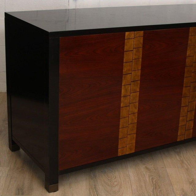 Wood Bolier & Co. Occasional Black Lacquer Cabinet Credenza For Sale - Image 7 of 8