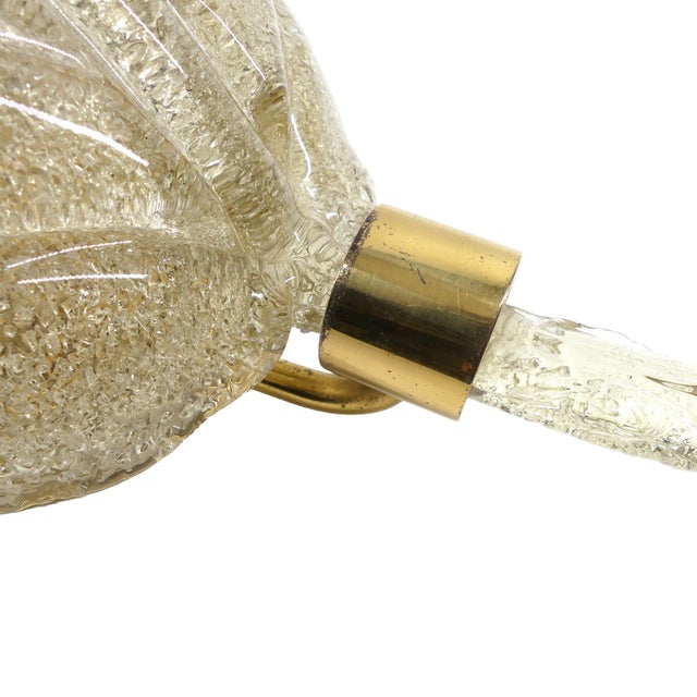 Large Murano Glass Wall Light by Hillebrand, Germany, 1960s For Sale - Image 4 of 7