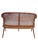 1970s Vintage Faux Bamboo Settee Sofa Bench With Rattan Cane Back For Sale - Image 5 of 9