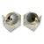 Pair of Modern Lucite and Gold Eyeball Table Lamps For Sale