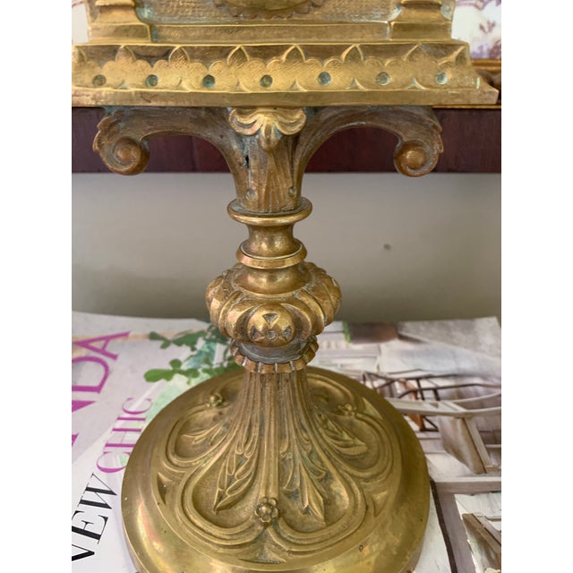 19th Century Brass Reliquary With Intaglio For Sale - Image 4 of 11