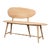 Short Organic Modern Natural Wood Bench For Sale
