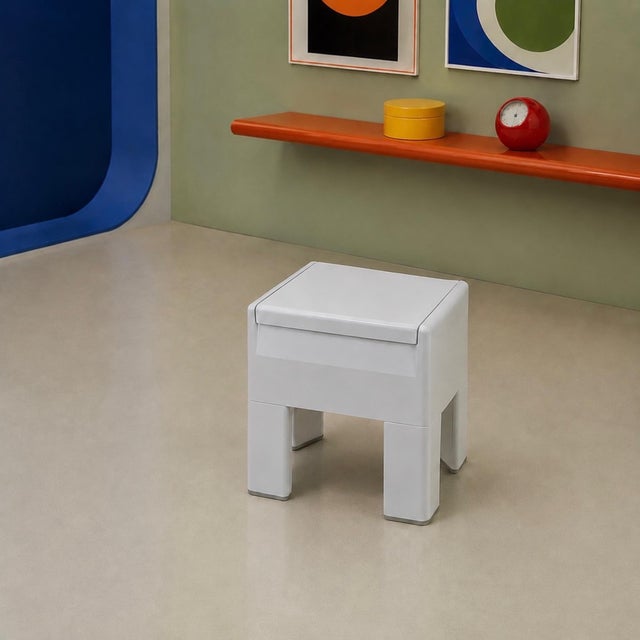Spage Age Stool by Olaf Von Bohr for Gedy, 1960s For Sale - Image 11 of 13
