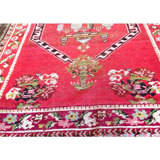 Textile Antique Turkish Village Runner, 3'6" × 10'10" For Sale - Image 7 of 7