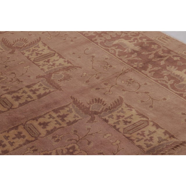 1920s Antique Indochinese Samarkand Rug, Mauve With Rare Pictorials - Rug & Kilim For Sale - Image 5 of 8