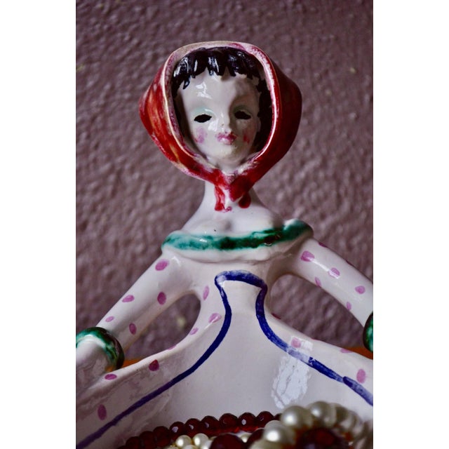 Figurative Ring Holder in Glazed Earthenware, 1950s For Sale - Image 6 of 14