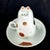 2000s Maneki Neko Cat Teacup Upside Down Cup and Saucer Set- 2 Pieces For Sale - Image 10 of 10