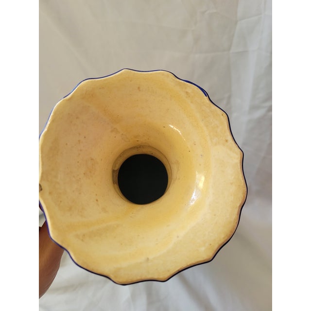 Antique Japanese Moriage Floral Vase For Sale - Image 6 of 11