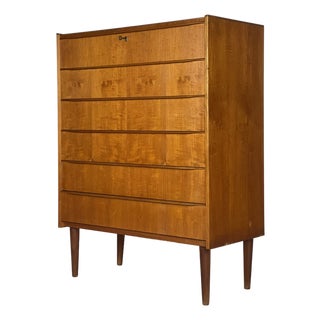Scandinavian Teak Chest of Drawers, 1960s For Sale