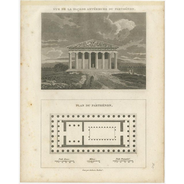 Tardieu, Parthenon, Athens, 1825, Engraving For Sale - Image 3 of 9