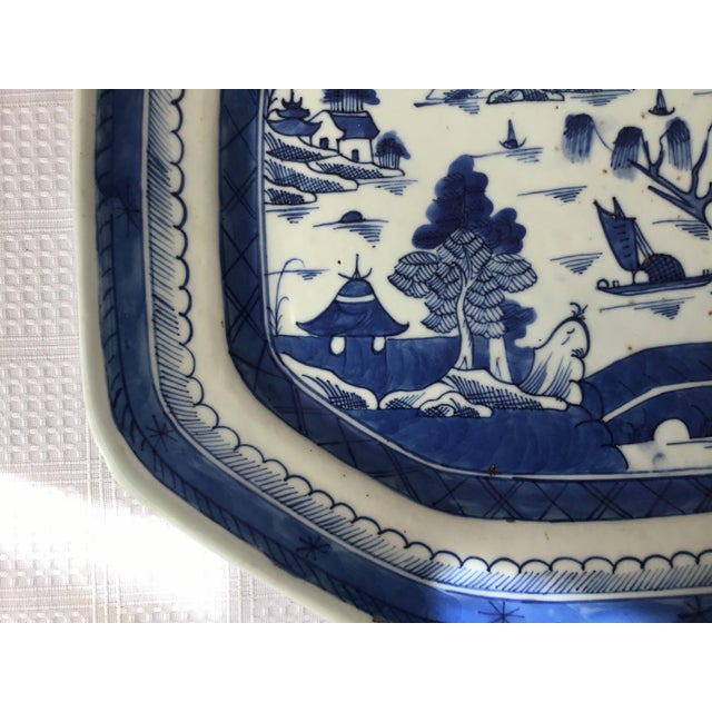 Late 19th Century Late 19th Century Chinese Porcelain Canton Platter For Sale - Image 5 of 12