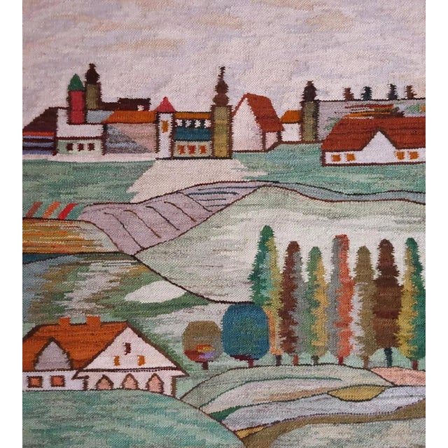 Handwoven Tapestry by Piotr Grabowski, Poland, 1970s For Sale - Image 6 of 6
