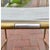 Mid-Century Modern Walter Lamb for Brown Jordan Round Brass Table & 4 Chairs For Sale - Image 3 of 6