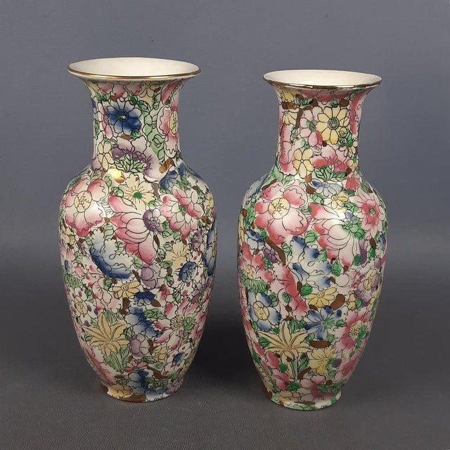 Chinese Ceramic Vases, 1940s, Set of 2 For Sale - Image 4 of 16