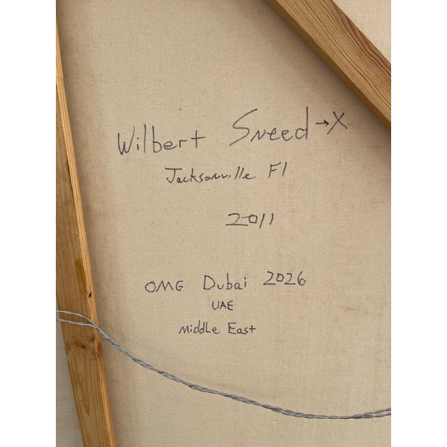 2010s Omg Dubai Uae Middle East 2026 #1 by Wilbert Sneed , Contemporary Expressionist, Mahogany Frame For Sale - Image 5 of 5