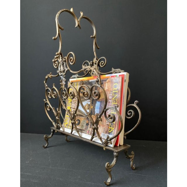 The magazine rack is crafted from brass and bronze – a magnificent example of artistic metalwork! A rare and fascinating...