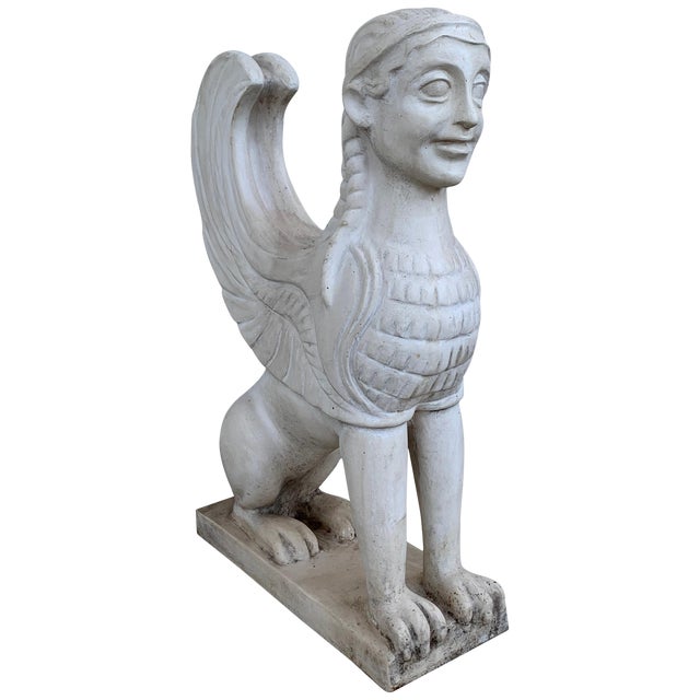 19th Century Greco Roman Sphinx in Terracotta For Sale
