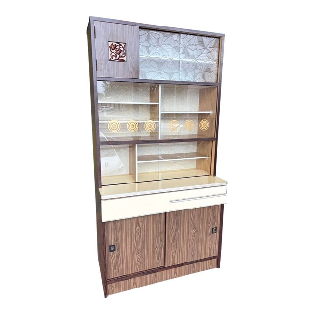Mid Century Tea Kitchenette Hutch For Sale