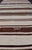 Ivory Turkish Vintage Flat-Weave in Shades of Brown and Ivory With Stripe Design For Sale - Image 8 of 10