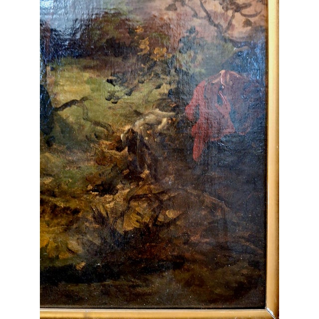 Textile A Late 18th-Century Rural Family Scene, Attributed to George Morland (1763–1804) For Sale - Image 7 of 13