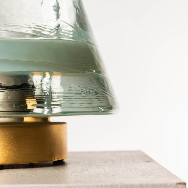 Murano Glass and Bronze Table Lamp by Renato Toso and Roberto Pamio, 1970s For Sale - Image 9 of 18