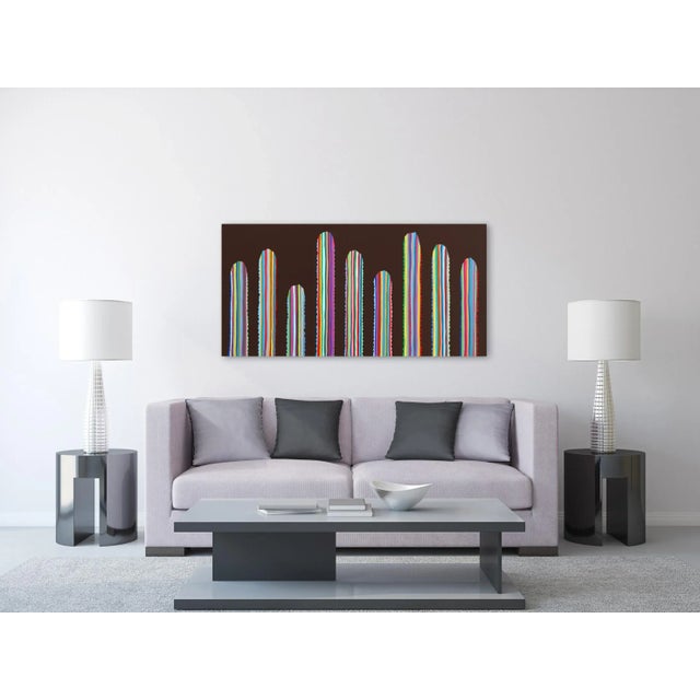 Brown "Castano" Contemporary Minimalist Original Acrylic Painting by Will Beger For Sale - Image 8 of 9