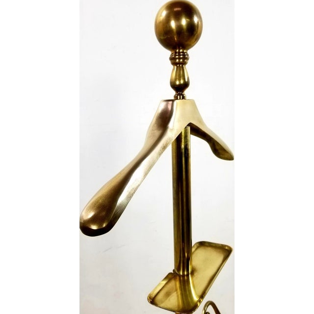Metal Vintage Brass Italian Valet For Sale - Image 7 of 12
