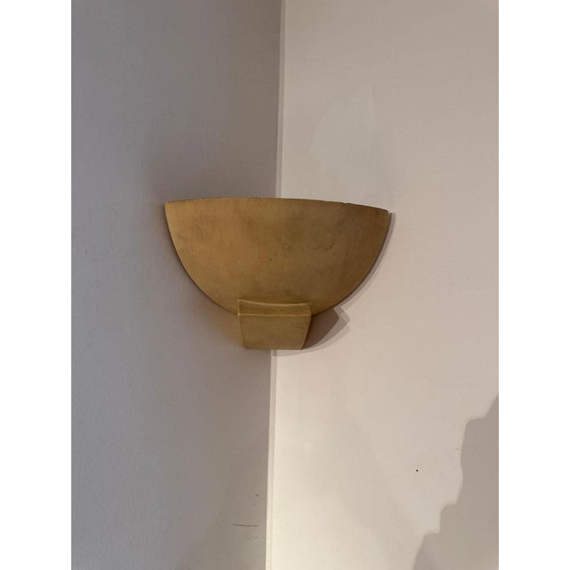 Art Deco Wall Sconces in Patinated Plaster, France, 1925, Set of 3 For Sale - Image 17 of 18