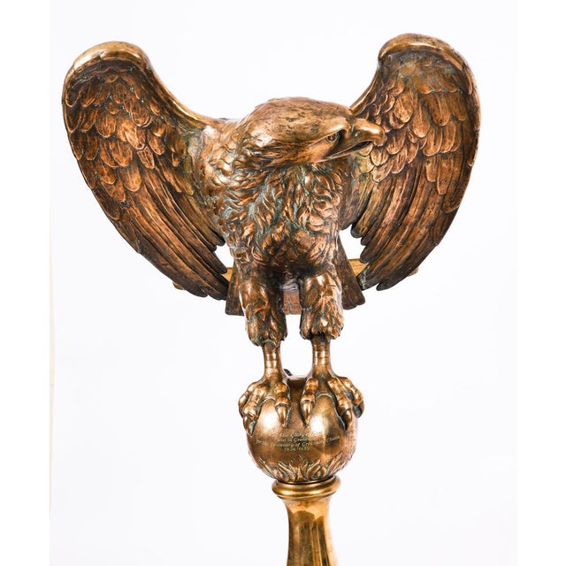 Metal Antique Scottish Ecclesiastical Brass Eagle Lectern, 1890s For Sale - Image 7 of 18
