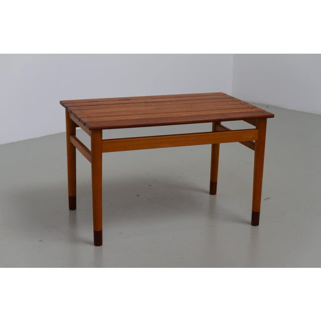 1950s Danish Modern Bench or Table in Teak and Beech, 1950s For Sale - Image 5 of 18
