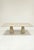 Beige Filled Travertine Rectangle Dining Table by My Habitat Design For Sale - Image 8 of 8