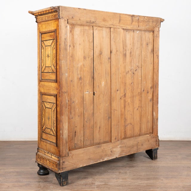 19th Century Highly Inlaid Marquetry 2 Door Armoire For Sale - Image 18 of 18