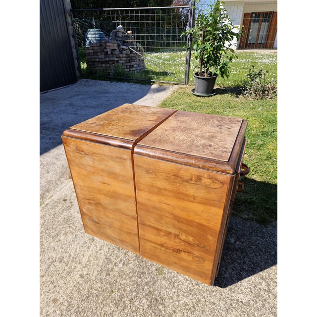Art Deco Burl Bedside Tables, 1920s, Set of 2 For Sale - Image 12 of 15