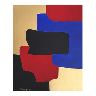 Grace Absi & J. Merhi Composition 3 Acrylic Painting on Canvas 2019 For Sale