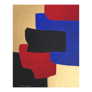 Grace Absi & J. Merhi Composition 3 Acrylic Painting on Canvas 2019