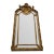 French Baroque Wall Mirror With Gilded Frame, Cherub Crest & Classical Medallion For Sale