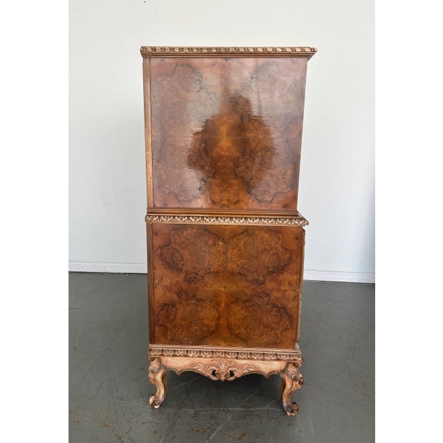 Rococo Antique French Rococo Revival Tallboy Chest For Sale - Image 3 of 8