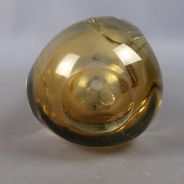 Amber Green Sommerso Murano Glass Vase by Murano for Murano, 1970s For Sale - Image 11 of 16